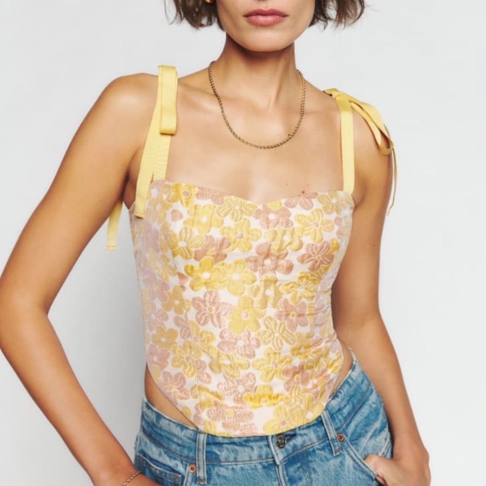 Reformation Karoline top, size 0. NWOT